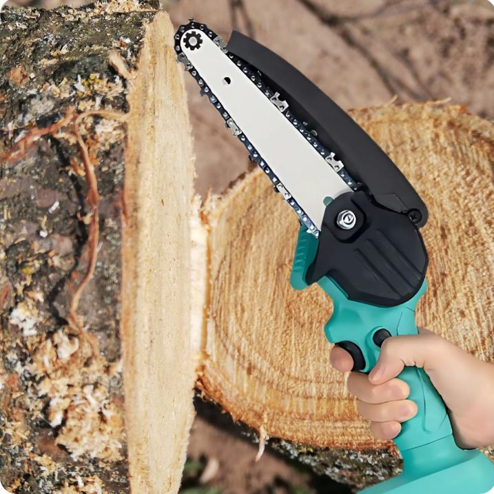 Motosierra inalámbrica de 6 pulgadas con 2 baterías