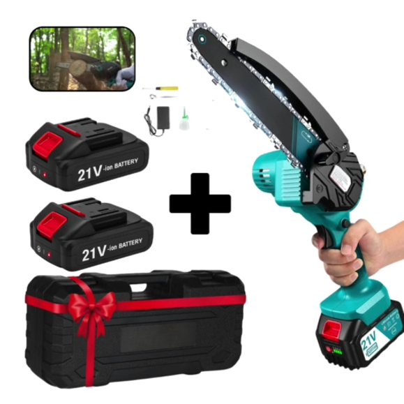 Motosierra inalámbrica de 6 pulgadas con 2 baterías